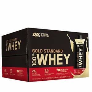 Optimum Nutrition Gold Standard 100% Whey Protein Shake, Ready to Drink, Gluten Free, 24g Protein, for $30 Optimum Nutrition Gold Standard 100% Whey Protein Shake, Ready to Drink, Gluten Free, 24g Protein, for $30
