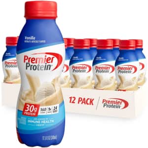 Premier Protein Shake 12-Pack for $17 via Sub & Save
