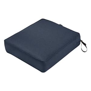 Classic Accessories Montlake Water-Resistant 21 x 25 x 5 Inch Rectangle Outdoor Seat Cushion, Patio for $80 Classic Accessories Montlake Water-Resistant 21 x 25 x 5 Inch Rectangle Outdoor Seat Cushion, Patio for $80