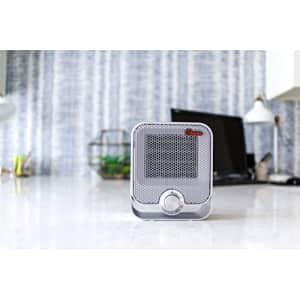 Crane Personal Ceramic Space Heater, 2 Settings 800W/1200W, Overheat Protection, For Home Office for $35