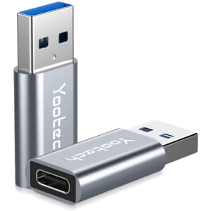 USB C Female to USB 3.1 Male Adapter 2-Pack for $6 USB C Female to USB 3.1 Male Adapter 2-Pack for $6