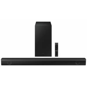 Samsung 2.1 Channel Soundbar with Wireless Subwoofer for $120