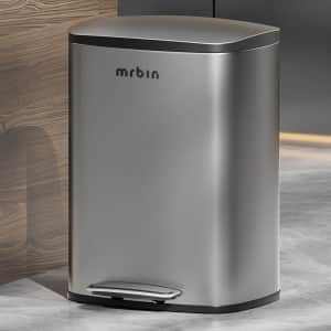 MrBin 13gal Stainless Steel Pedal Trash Can for $90 MrBin 13gal Stainless Steel Pedal Trash Can for $90