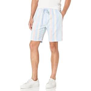 Tommy Hilfiger Men's Chino Shorts, C1T-Light Powdery Blue/Stripe, MD for $27 Tommy Hilfiger Men's Chino Shorts, C1T-Light Powdery Blue/Stripe, MD for $27