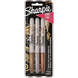 Sharpie Metallic Permanent Marker 3-Pack for $7