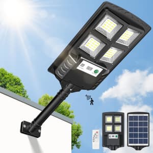 Okpro LED Solar Flood Light for $12