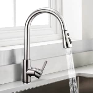 Dalmo High Arc Pull Down Sprayer Kitchen Faucet for $35 Dalmo High Arc Pull Down Sprayer Kitchen Faucet for $35