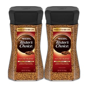 Nescafe Taster's Choice House Blend Instant Coffee 7-oz. Jar 2-Pack for $11 via Sub & Save