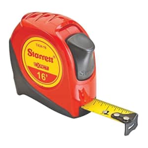Starrett Exact Retractable Imperial Pocket Tape Measure with Nylon Coating, Self Adjusting End for $21