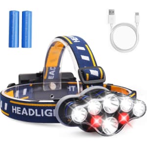 Cobiz 13,000-Lumen LED Rechargeable Headlamp for $6 Cobiz 13,000-Lumen LED Rechargeable Headlamp for $6