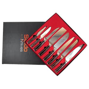 Seido Japanese Master Chef's 8-Piece Knife Set for $110