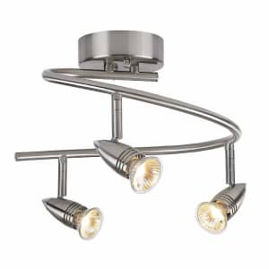 Pro Track 3-Light Spiral Ceiling Light Fixture for $90 Pro Track 3-Light Spiral Ceiling Light Fixture for $90