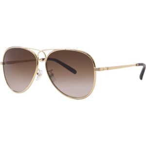 Tory Burch Sunglasses TY 6093 330413 Shiny Gold for $59
