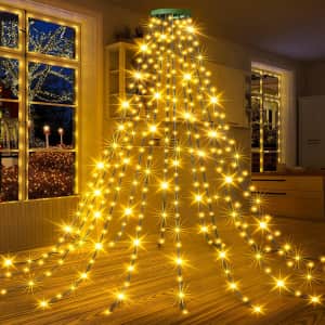 Gylefy 6.6-Foot LED Waterfall String Lights for $18