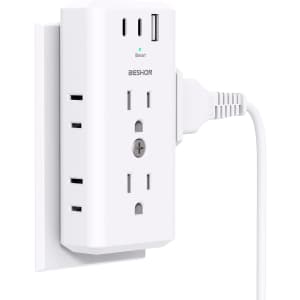6-Outlet Extender Multi Plug Outlet for $9