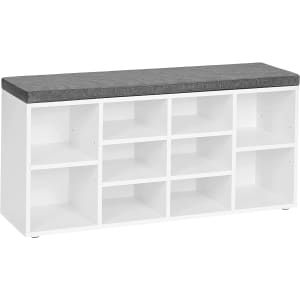 10-Cubby Shoe Storage Bench for $77