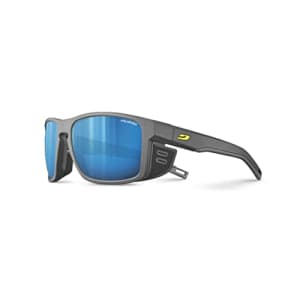 Julbo Shield Mountain Sunglasses, Gray Frame - Brown Lens w/Blue Mirror for $100