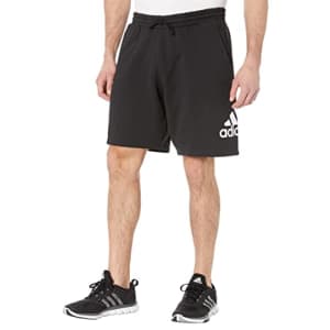 adidas Men's Essentials Big Logo French Terry Shorts, Black, Small for $21