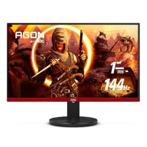 AOC G2490VX 24" Class Frameless Gaming Monitor, FHD 1920x1080, 1ms 144Hz, FreeSync Premium, 126% for $180
