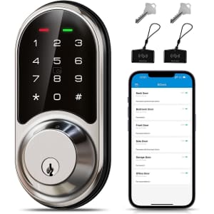 Veise Keyless Smart Entry Door Lock for $76