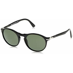 Persol PO3204S Sunglasses 95/31-54 - Black Frame, Green PO3204S-95-31-54 for $200