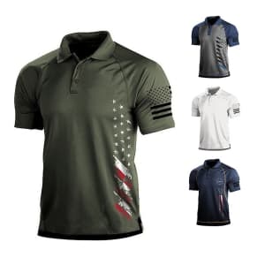 Men's Golf Polo Shirt for $8