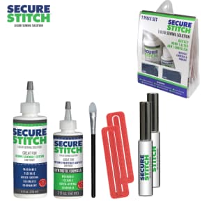 Secure Stitch Liquid Sewing Solution 7-Piece Kit for $6 Secure Stitch Liquid Sewing Solution 7-Piece Kit for $6