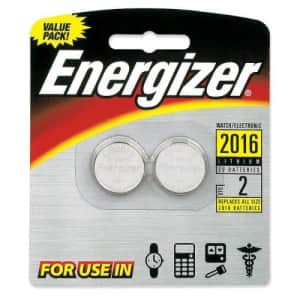 Energizer Lithium Coin Blister Pack Watch/Electronic Batteries, 2 - Count (Pack of 12) for $4