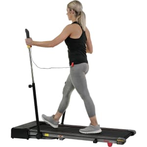 Sunny Health & Fitness Slim Folding Treadmill Trekpad for $189