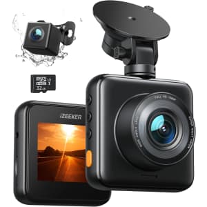 iZeeker 1080p Dual Dash Cam for $27