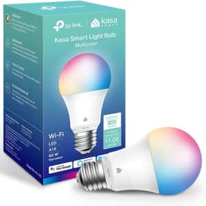 TP-Link Kasa Smart Multicolor Bulb for $10