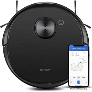 ECOVACS ROBOTICS - DEEBOT T8 AIVI Vacuum & Mop Robot with Advanced Laser Mapping and AI Object for $200