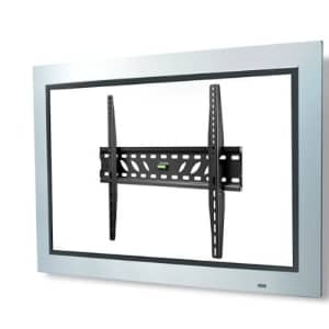Atdec TH-3060-UF Ultra Slim TV Wall Mount with Locking Mechanism for Displays up to 110-Pound, Black for $33