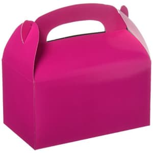 Fun Express Hot Pink Treat Favor Boxes (6 Pack) - Party Supplies for $3