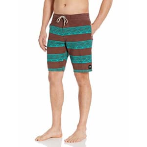O'Neill Men's Vintage Wash Cruzer Stretch Boardshort, wagner burgundy, 33 for $55