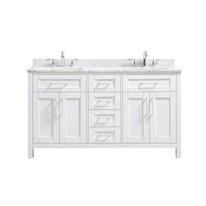 OVE Decors Double Sink Bathroom Vanity, 60", White for $1,593