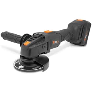 WEN 20944 20V Max Brushless Cordless 4-1/2-Inch Angle Grinder with 4.0Ah Lithium-Ion Battery and for $75