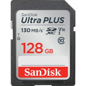 SanDisk Ultra Plus 128GB UHS-I SD Card for $31
