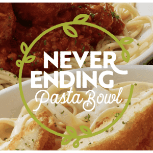 Olive Garden Never-Ending Pasta Bowl: from $14