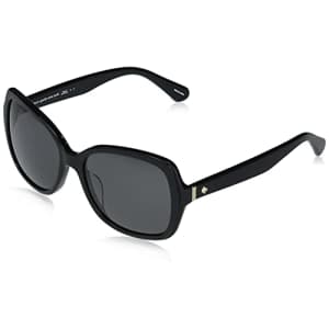 Kate Spade New York womens Karalyn/S Sunglasses, Black/Polarized Gray, 56mm 17mm US for $103
