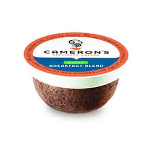 Cameron's Coffee Single Serve Pods, Decaf Breakfast Blend, 12 Count (Pack of 6) for $35