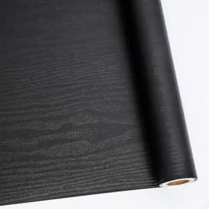 Abyssaly Black Wood Peel and Stick 11.8" x 78.7" Roll for $5 Abyssaly Black Wood Peel and Stick 11.8" x 78.7" Roll for $5