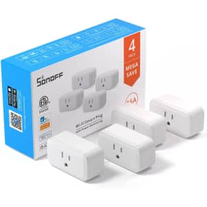 Sonoff S40 WiFi Smart Plug 4-Pack for $27