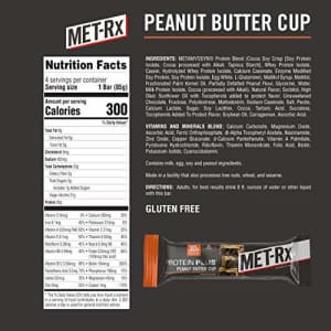 MET-Rx Protein Plus Protein Bar, Peanut Butter Cup, 4 Count Value Pack, High Protein Bar with for $38