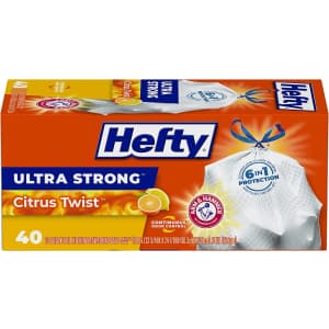Hefty Ultra Strong 13-Gallon Kitchen Trash Bags 40-Pack for $6 via Sub & Save