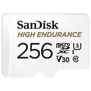SanDisk SDSQQNR-256G-GH3IA Dash Cam Compatible MicroSD Card, 256GB, UHS-I, Class 10, U3, V30 for $40