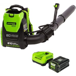 Greenworks Pro 80V Cordless Backpack Leaf Blower for $297 Greenworks Pro 80V Cordless Backpack Leaf Blower for $297