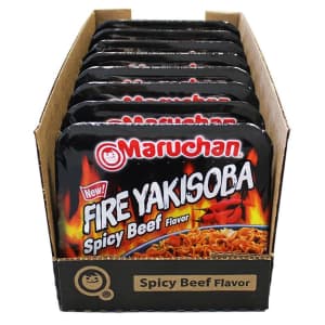 Maruchan Yakisoba Fire Spicy Beef Flavor 8-Pack for $7