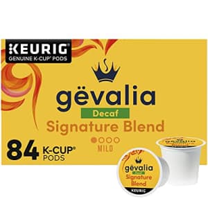 Gevalia Signature Blend Decaf Mild Light Roast K-Cup Coffee Pods (84 ct Box) for $55
