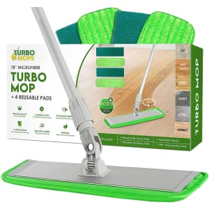 Turbo Microfiber Mop Floor Cleaning System for $26